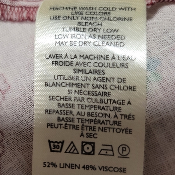 We The Free Boho Chic Washed In Flowers Top, Ivory Combo, XS, NWOT - Picture 7 of 7